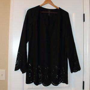 Catalina Coverup - Black Sz Med